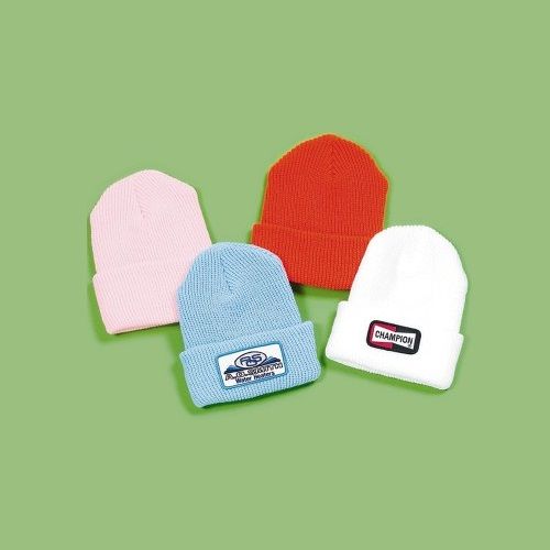 Style 5050 Bulky Rib Tompkin Acrylic Knit Cuffed Beanie Hat, blank knit beanie